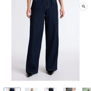 Scoop NYC Dark Blue Flare & Wide Leg Jeans